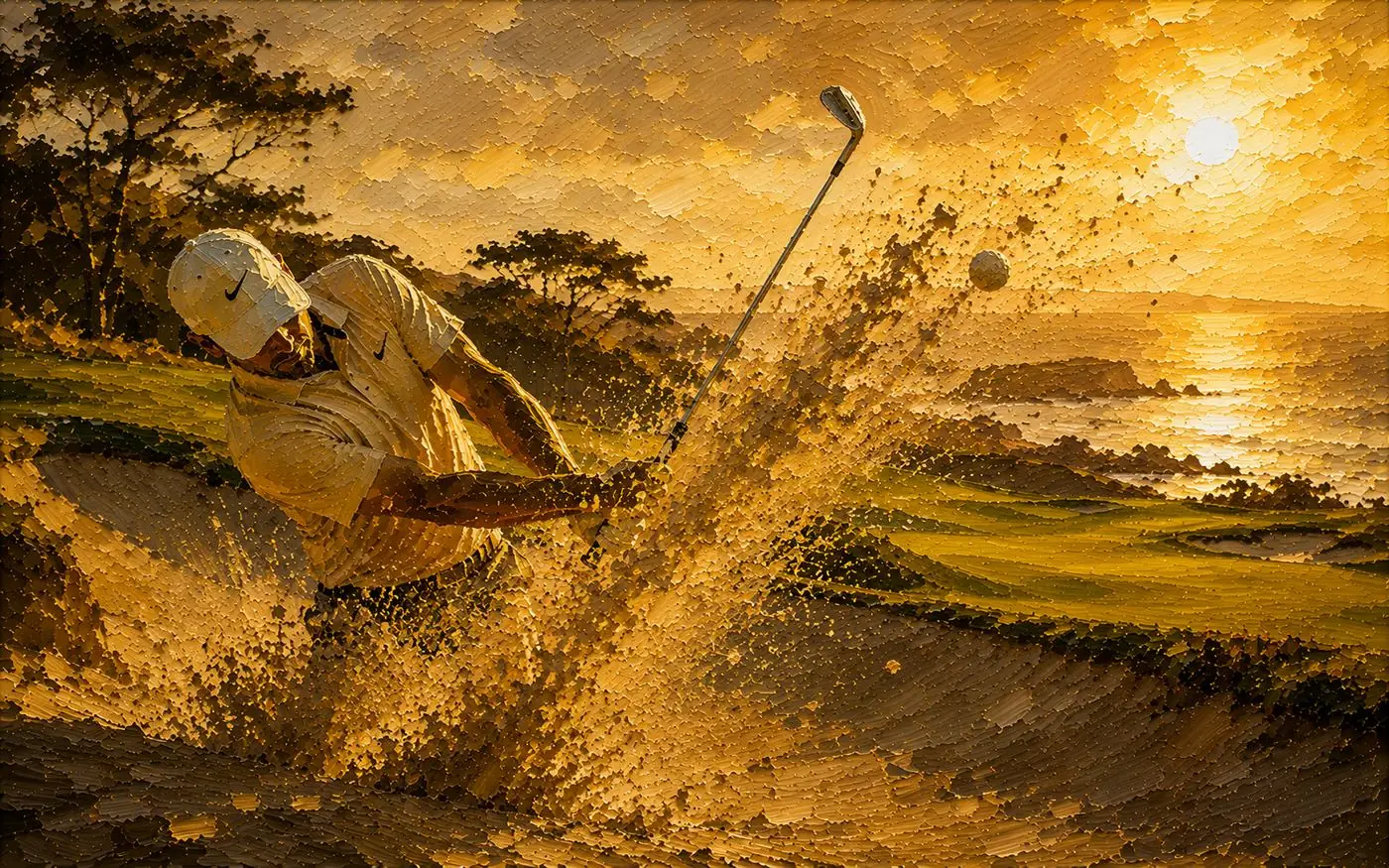 Golf Vol.1 wallpaper pack for phone and laptop - golden hour course scenes